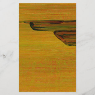 Paper with Yellow Abstract Design