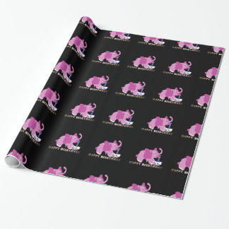 Paper Wrapping Gift wrap Pink Elephant cupcake