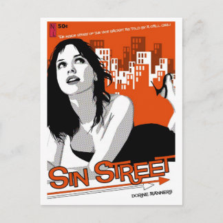 Paperback Postcard: Sin Street Postcard