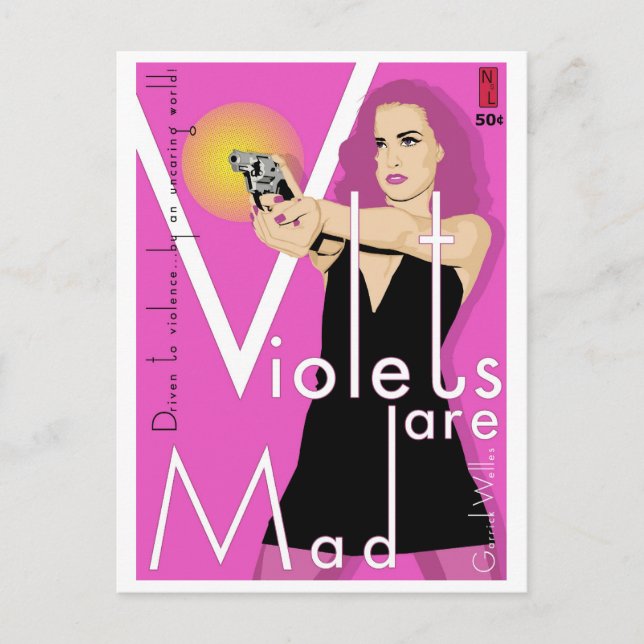 Paperback Postcard: Violets Are Mad Postcard (Front)