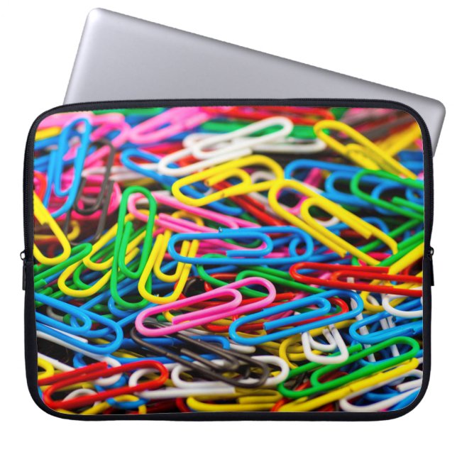 Paperclip bracket office laptop sleeve (Front)