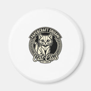 Papercraft Origami Cat Funny Cat Graphic - Papercr Magnet