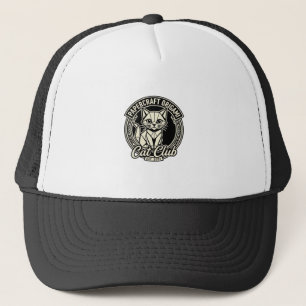 Papercraft Origami Cat Funny Cat Graphic - Papercr Trucker Hat