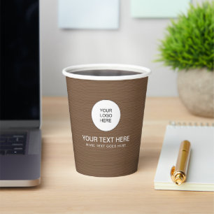 Papercup Business Logo Text Here Coffee Colour Paper Cups