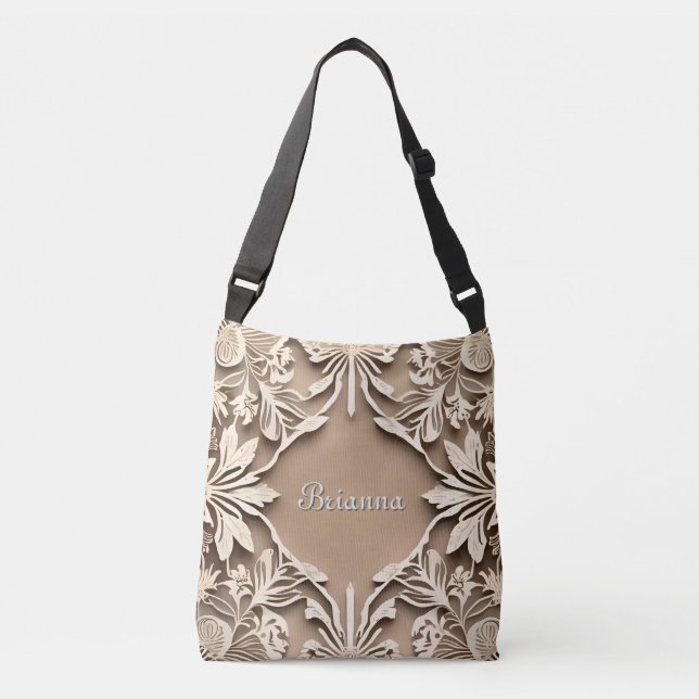 Papercut Lace Frame Crossbody Bag (Front)