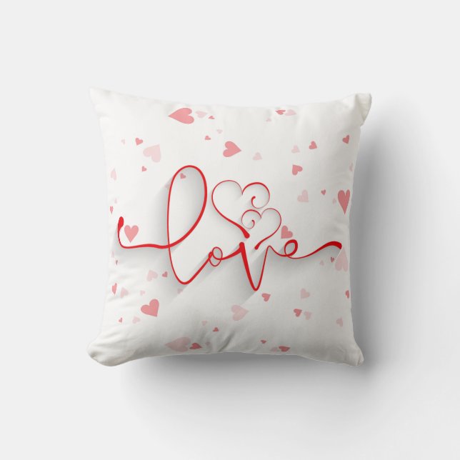 Papercut Love and Hearts Cushion (Front)