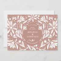 Papercut Rustic Flowers Fusty Rose