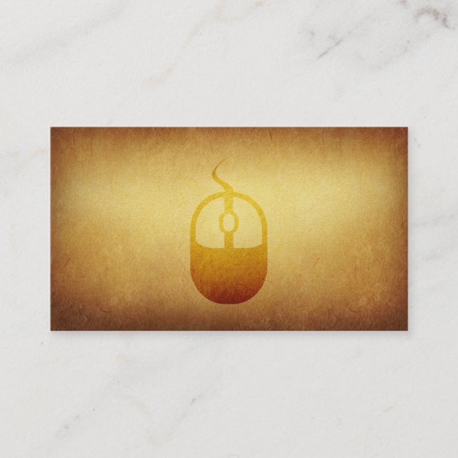 Papered Archive Computer Mouse Business Card (Front)