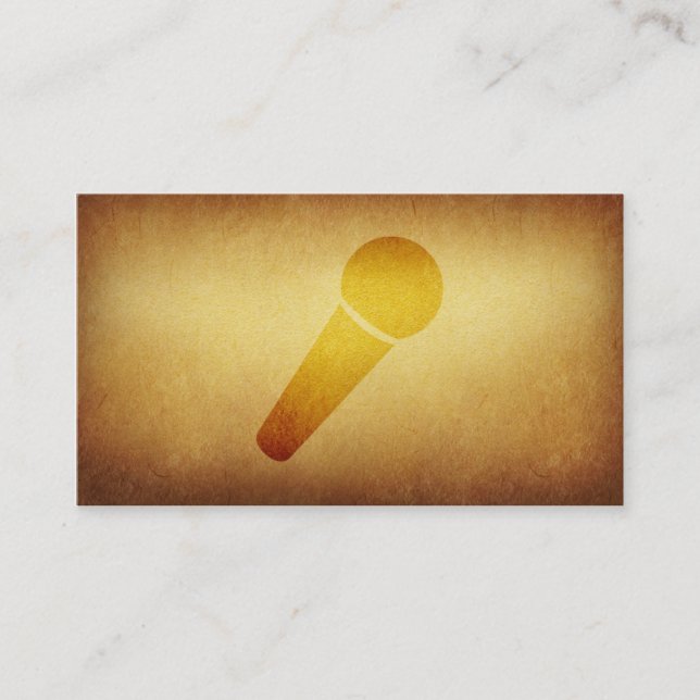 Papered Archive Deejay Singer Business Card (Front)