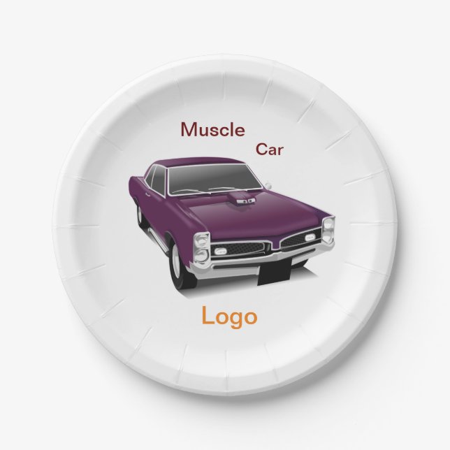 #PaperPlate #MuscleCar #CarDesignPaperPlate Paper  Paper Plate (Front)