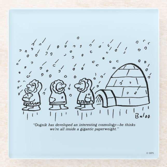 Paperweight Glass Coaster (Front)