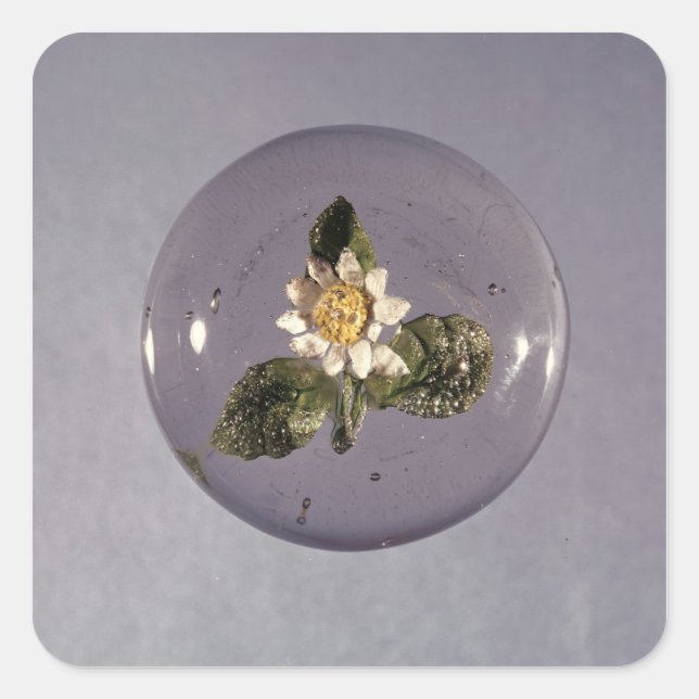 Paperweight, Pantin Workshop, c.1850 Square Sticker (Front)