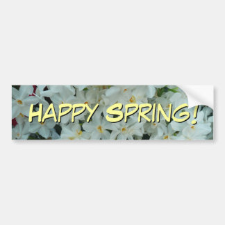 Paperwhite Narcissus Delicate White Flowers Bumper Sticker