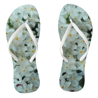 Paperwhite Narcissus Delicate White Flowers Jandals