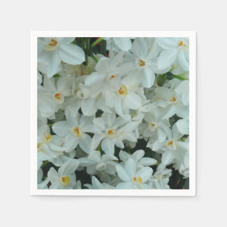 Paperwhite Narcissus Delicate White Flowers Napkin