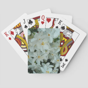 Paperwhite Narcissus Delicate White Flowers Playing Cards