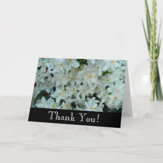 Paperwhite Narcissus Delicate White Flowers Thank You Card