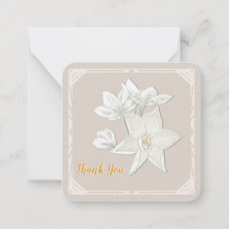 Paperwhites “Thank You” Flat Note Card