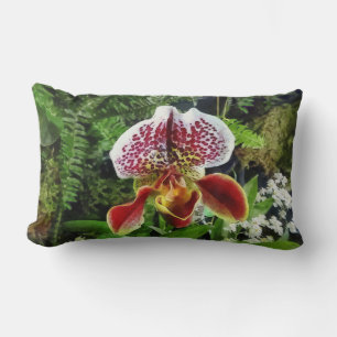 Paph Fiordland Sunset Orchid Lumbar Cushion