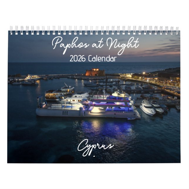 Paphos at Night 2026 Calendar by PaphosLife (Cover)