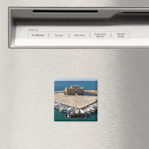 Paphos Life Logo on Castle Magnet