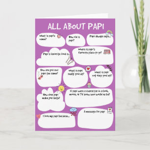 PAPI Father's Day Questionnaire Card