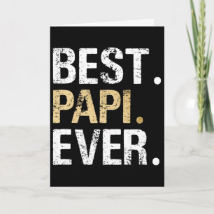 Papi Gift From Granddaughter Grandson Best Papi Card