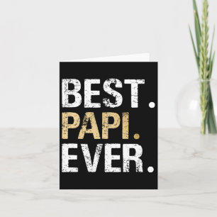 Papi Gift From Granddaughter Grandson Best Papi Card