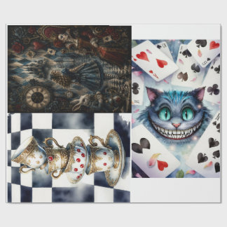 Papier cadeau - Découpage - Whimsical - red queen Wrapping Paper