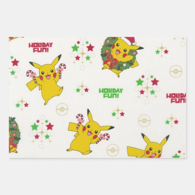 papier cadeaux Pokémon Wrapping Paper Sheet (Front)