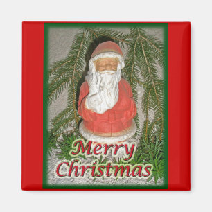 Papier Mache Christmas Santa Matching Items Magnet