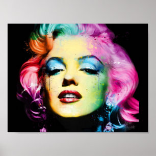 Papier poster Marylin Monroe Pop Art (mat)
