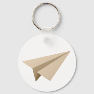Papierflieger paper plane key ring