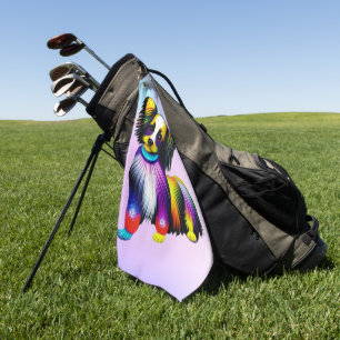 Papillion Pop Art Pastel     Golf Towel
