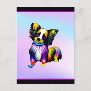 Papillion Pop Art Pastel  Postcard