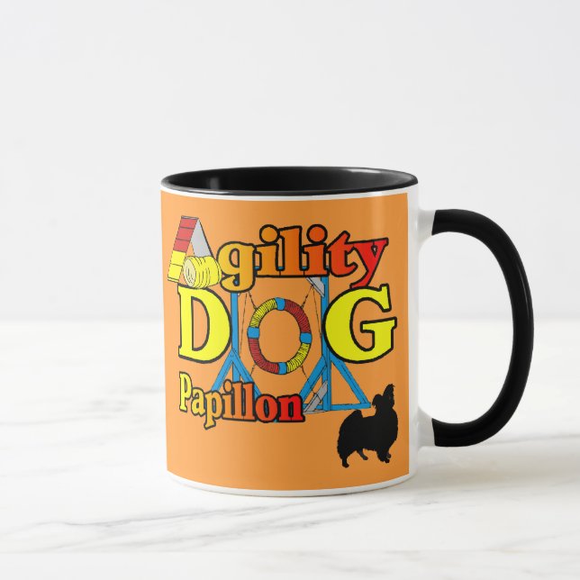 Papillon_Agility Gifts Mug (Right)