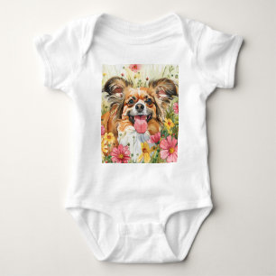 Papillon Baby Bodysuit – Watercolor