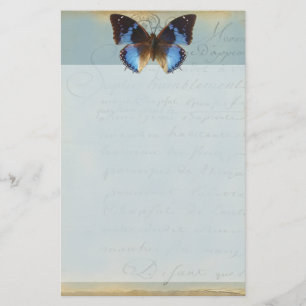 Papillon bleu stationery