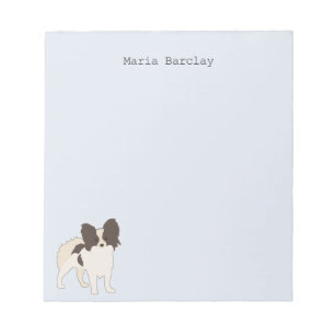 Papillon Cartoon Dog Notepad