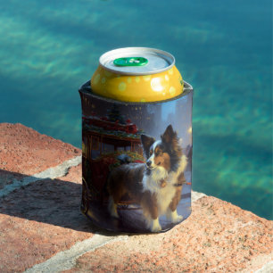 Papillon Christmas Festive Season Can Cooler