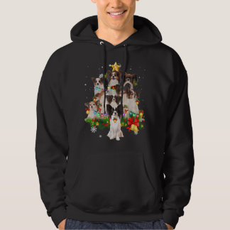 Papillon Christmas Tree Lights Funny Dog Xmas Gift Hoodie