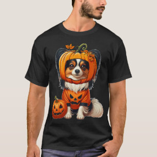 Papillon Cosplay Horror Carved Pumpkin Halloween T-Shirt
