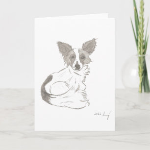Papillon Customisable Greeting Card