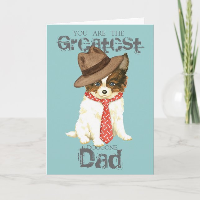 Papillon Dad Card (Front)