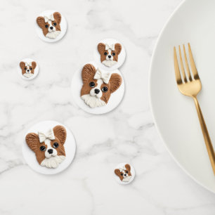 Papillon Dog 3D Inspired Confetti