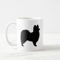 Papillon Dog Breed Silhouettes