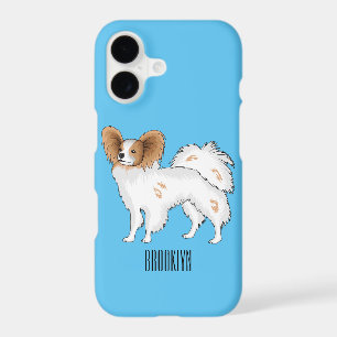 Papillon dog cartoon illustration