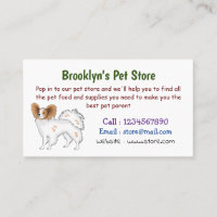 Papillon dog cartoon illustration