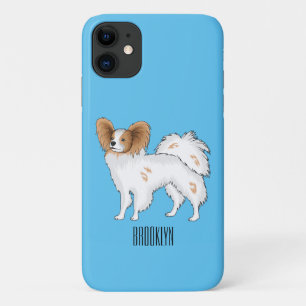 Papillon dog cartoon illustration Case-Mate iPhone case