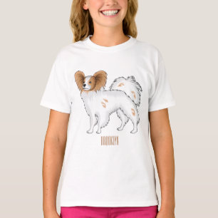 Papillon dog cartoon illustration T-Shirt